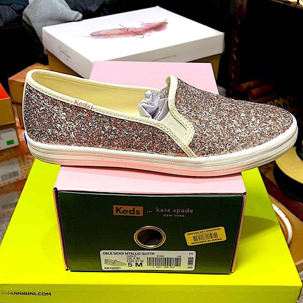 NIB KATE SPADE GLITTER KEDS